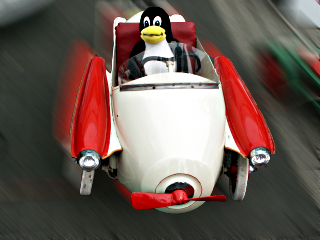 [racing Tux in Oldtimer]